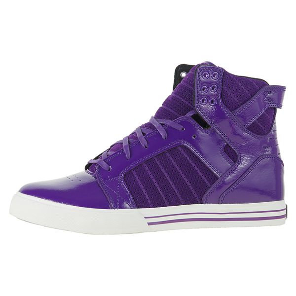 Supra SkyTop High Top Shoes Mens - Purple | UK 35A4N25